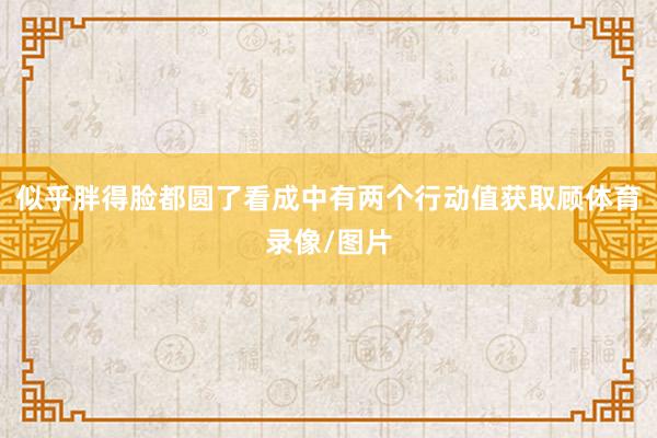 似乎胖得脸都圆了看成中有两个行动值获取顾体育录像/图片