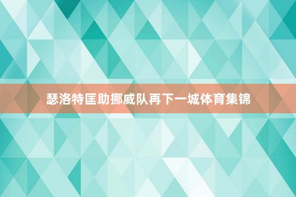 瑟洛特匡助挪威队再下一城体育集锦