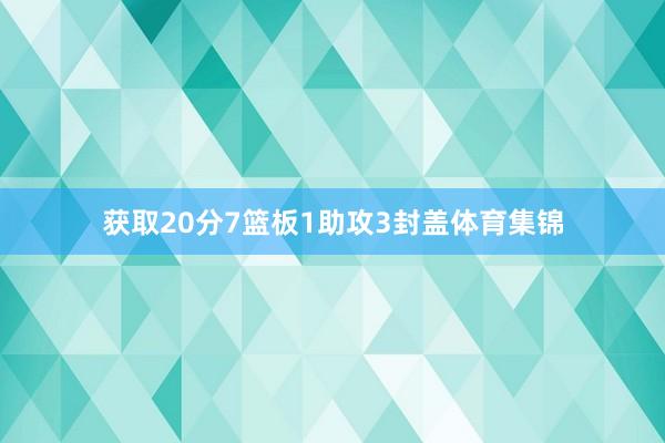 获取20分7篮板1助攻3封盖体育集锦