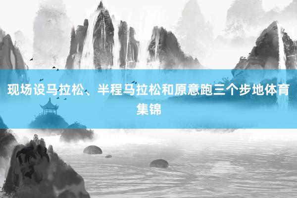 现场设马拉松、半程马拉松和原意跑三个步地体育集锦