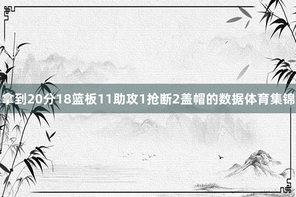 拿到20分18篮板11助攻1抢断2盖帽的数据体育集锦